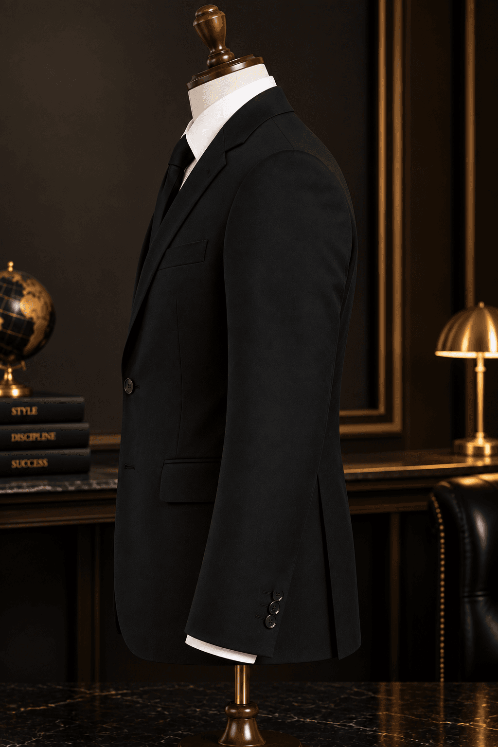 Smart Stitch Premium Black Coat thumbnail 6