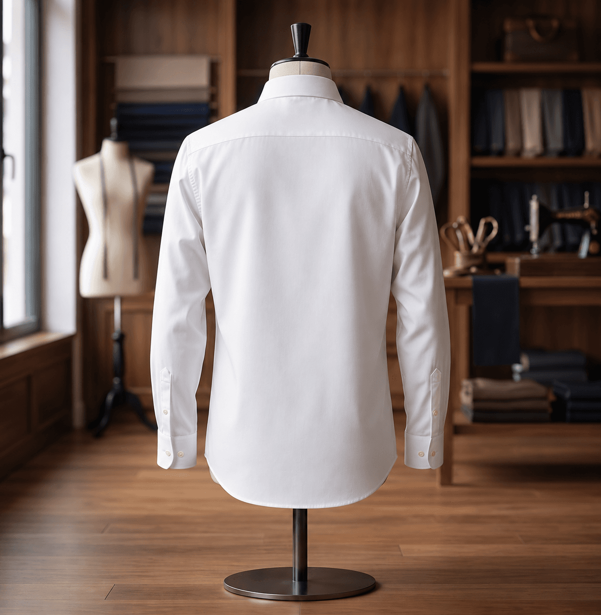 Smart Stitch Premium White 100% Cotton Formal Shirt thumbnail 6